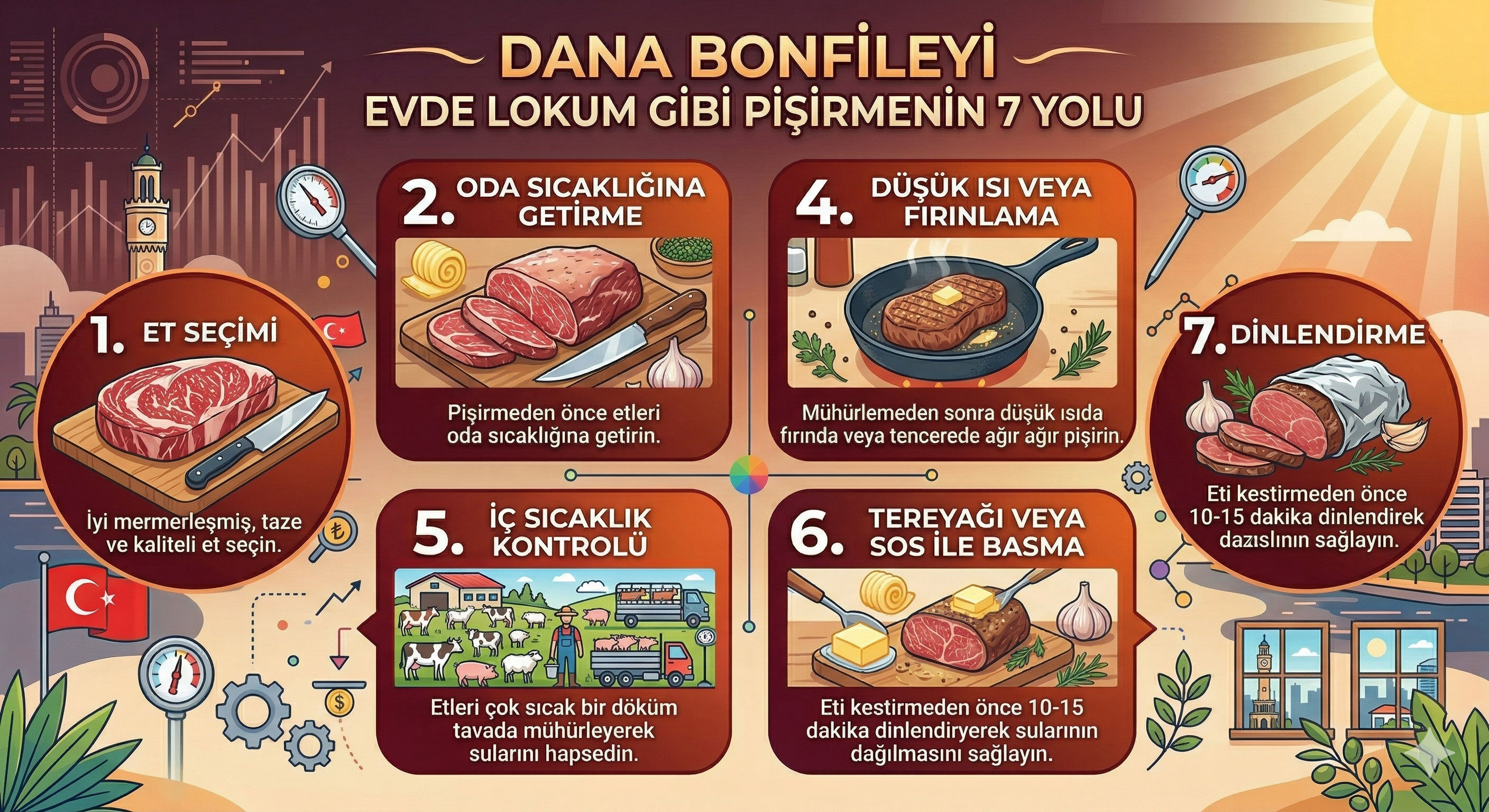 Dana Bonfileyi Evde Lokum Gibi Pişirmenin 7 Yolu